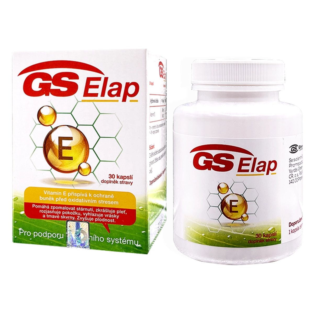 Elap Mini Viên uống bổ sung vitamin E GS Elap hộp 1 lọ 30 viên nang mềm