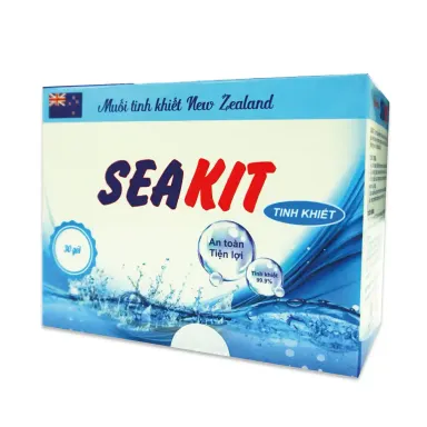 Muối tinh khiết New Zealand SEAKIT hộp 30 gói muối x 2.25g