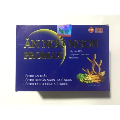 Viên uống hỗ trợ ĂN NGỦ NGON PROMAX hộp 6 vỉ x 10 viên