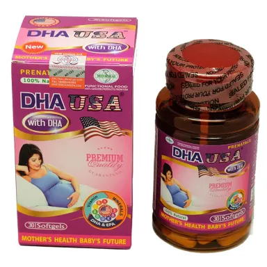 Viên uống bổ sung vitamin cho bà bầu Prenatales DHA USA PREMIUM hộp 30 viên nang mềm