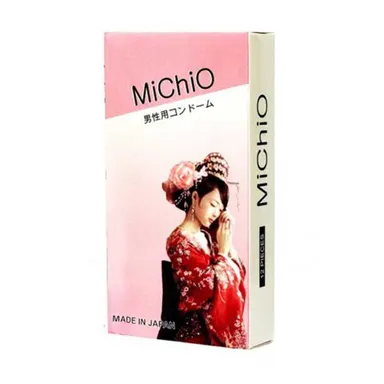 Bao cao su Nhật Bản Michio (có gân gai, khử mùi tối đa, co giãn linh hoạt) hộp 12 cái