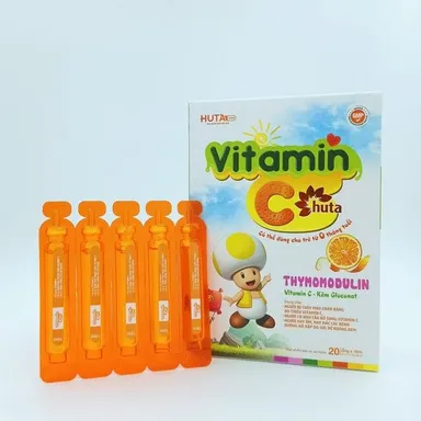 Siro bổ sung Vitamin C Huta hộp 4 vỉ x 5 ống x 10ml