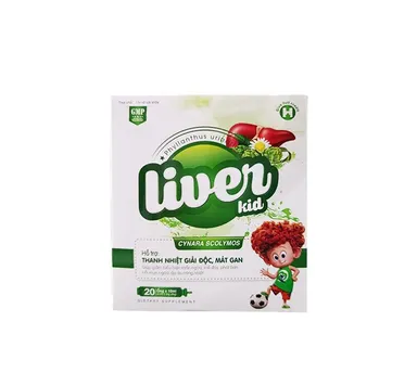 Hỗ trợ thanh nhiệt giải độc, mát gan Liver Kid (3H Việt Nam) hộp 4 vỉ x 5 ống x 10ml