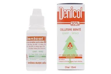 Dung dịch rơ miệng Denicol 20% hộp 1 chai 15ml