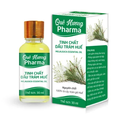 Tinh chất Dầu Tràm Huế (Quê Hương Pharma) hộp 1 chai 30ml