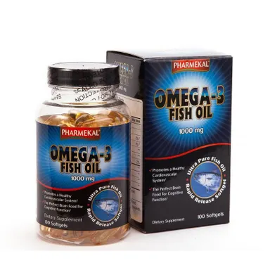 Viên uống bổ mắt, tốt cho tim mạch Omega-3 Fish Oil Pharmekal 1000mg  hộp 1 lọ 100 viên