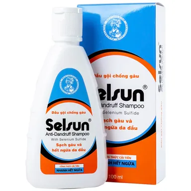 Dầu gội chống gàu  Selsun Sạch gầu và hết ngứa da đầu chai 100ml