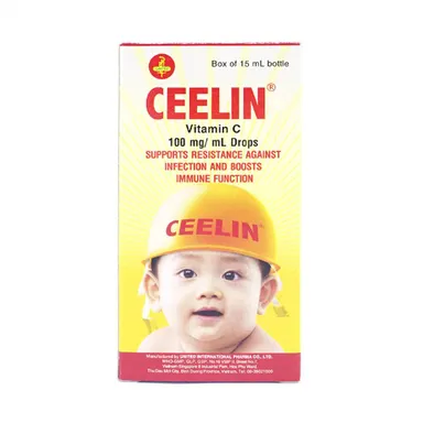 Siro bổ sung Vitamin C cho trẻ em Ceelin hộp 1 chai 15ml