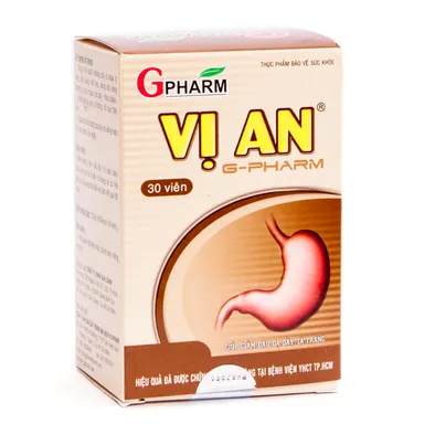 Thực phẩm hỗ trợ dạ dày Vị An hộp 30 viên