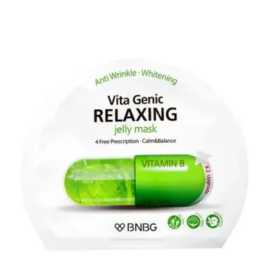 Mặt Nạ Hỗ Trợ Phục Hồi Da BNBG Vita Genic Relaxing Mask (Màu xanh lá) bịch 1 cái