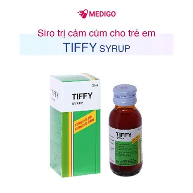 Siro trị cảm cúm cho trẻ em Tiffy Syrup hộp 1 chai 30ml