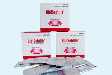 Men vi sinh BidiSubtilis Bidiphar hộp 40 gói x 1g