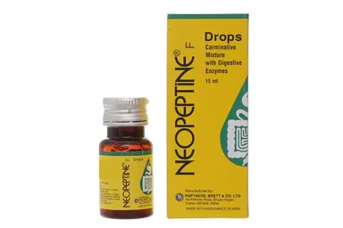 Siro hỗ trợ trị đầy hơi, nôn trớ cho bé Neopeptin F Drops hộp 1 chai 15ml