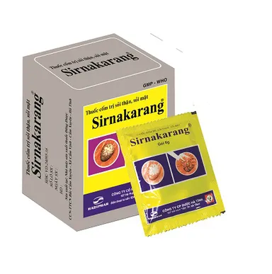 Thuốc cốm trị bệnh đường tiết niệu Sirnakarang hộp 10 gói x 6g