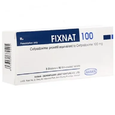 Thuốc kháng sinh Fixnat 100 hộp 30 viên