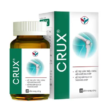 Hỗ trợ giảm đau nhức xương khớp CRUX hộp 1 lọ 20 viên