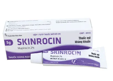 Thuốc mỡ kháng khuẩn bôi da Skinrocin hộp 1 tuýp 5g