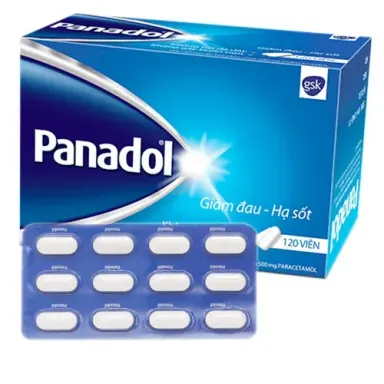 Thuốc giảm đau, hạ sốt Panadol  hộp 120 viên