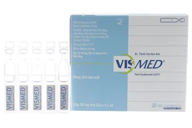 Thuốc nhỏ mắt VISMED (Đức) 0.3ml hộp 20 ống đơn liều
