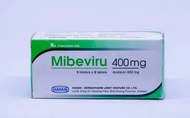 Thuốc kháng virus Mibeviru 400mg hộp 25 viên