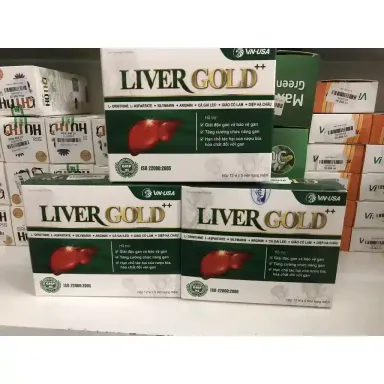 Hỗ trợ giải độc, bảo vệ gan LIVER GOLD++ (VN-USA) hộp 12 vỉ x 5 viên nang mềm