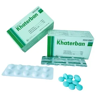 Thuốc trị ho Khaterban hộp 10 vỉ x 10 viên nén