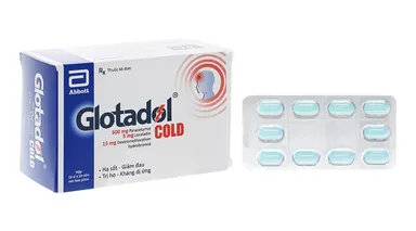 Thuốc trị cảm cúm Glotadol Cold hộp 10 vỉ x 10 viên