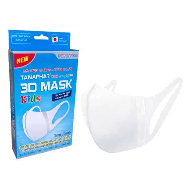 Khẩu trang trẻ em TANAPHAR 3D MASK Kids hộp 10 túi x 1 chiếc