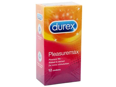 Bao cao su có gân hạt nổi Durex Pleasuremax Pleasure Me hộp 12 cái
