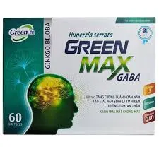 Hỗ trợ tăng cường tuần hoàn não Green Max Gaba hộp 60 viên