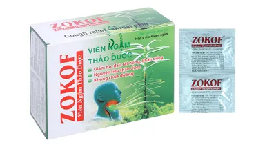 Viên ngậm thảo dược giảm ho ZOKOF hộp 5 vỉ x 4 viên