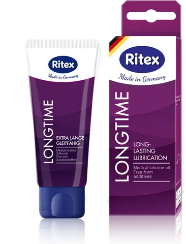 Gel bôi trơn kéo dài thời gian gốc silicone Ritex Longtime Long-Lasting Lubrication hộp 1 tuýp 60ml
