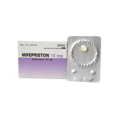 Thuốc tránh thai khẩn cấp Mifepriston 10mg hộp 1 viên