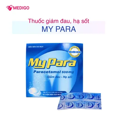 Thuốc giảm đau hạ sốt My Para hộp 16 viên 