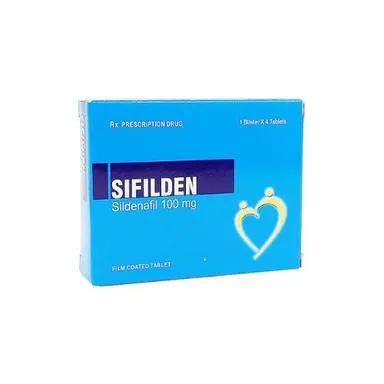 Thuốc điều trị rối loạn cương dương Sifilden 100mg hộp 1 vỉ x 4 viên