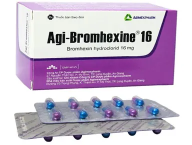 Thuốc long đàm Agi - Bromhexine 16mg hộp 10 vỉ x 10 viên