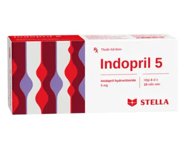 Thuốc huyết áp Indopril 5 hộp 30 viên