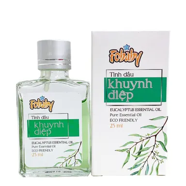 Tinh dầu khuynh diệp Fobaby Eucalyptus Essential Oil hộp 1 chai 25ml