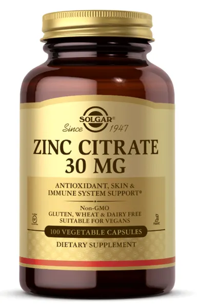Viên uống bổ sung kẽm Zinc Citrate 30mg chai 100 viên