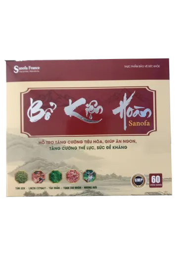 Giúp bồi bổ cơ thể, tăng cường sức khỏe Bổ Kiện Hoàn Sanofa (mẫu mới) hộp 60 viên
