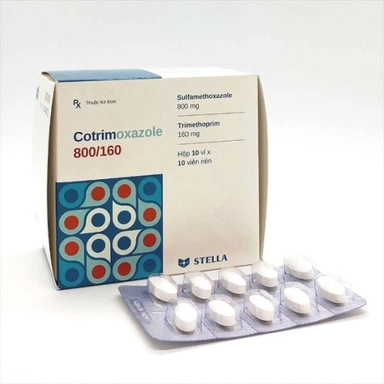 Thuốc kháng sinh Cotrimoxazole 800/160 hộp 100 viên
