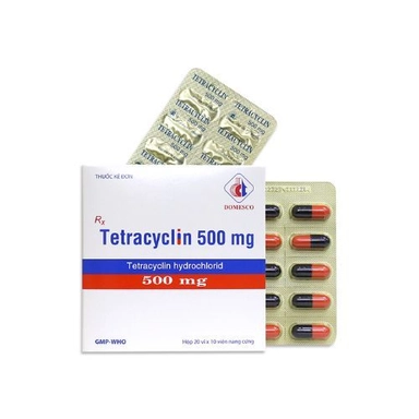 Thuốc kháng sinh Tetracyclin 500mg (DMC) hộp 20 vỉ x 10 viên