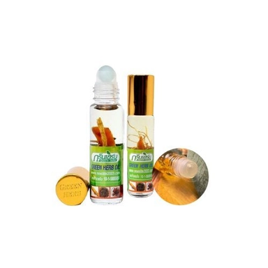 Dầu gió thảo dược nhân sâm Green Herb Oil Thái Lan chai lăn 8ml