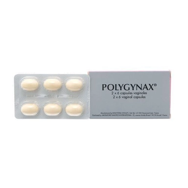 Viên đặt âm đạo trị huyết trắng Polygynax hộp 12 viên