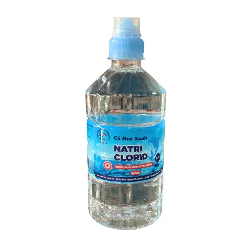 Nước muối sinh lý đa năng NATRI CLORID  Cá Heo Xanh chai 500ml