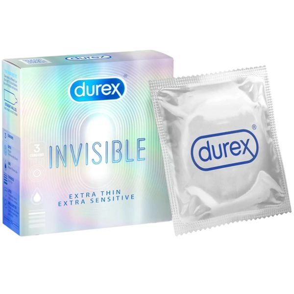 Bao cao su Durex invisible công ty DUREX hộp 3 cái