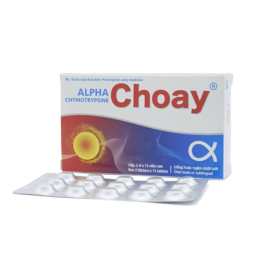 Alpha Chymotrypsine Choay hộp 30 viên