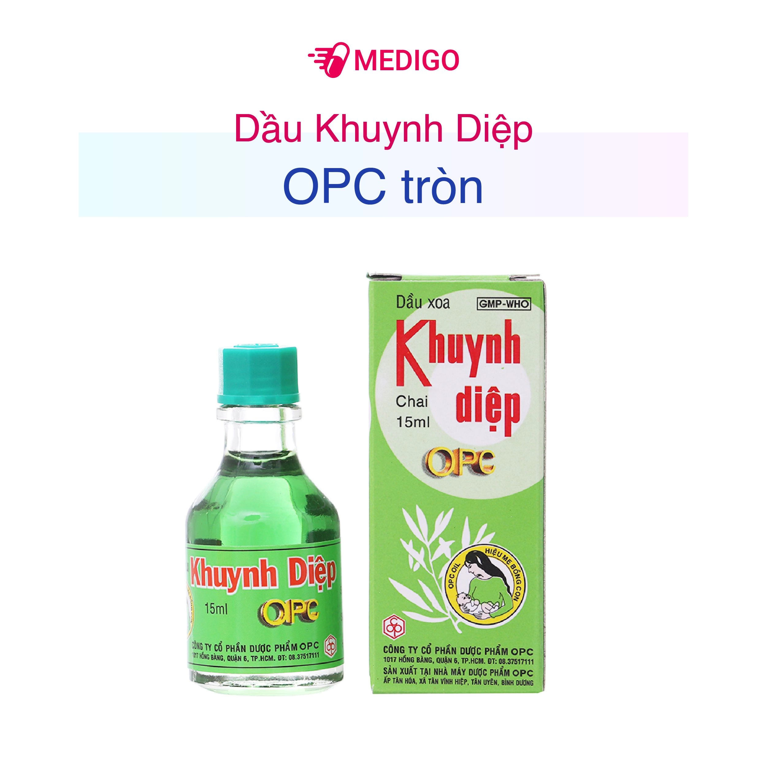 Dầu Khuynh Diệp OPC tròn chai 15ml
