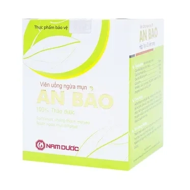 Viên uống ngừa mụn An Bảo (Nam Dược) hộp 1 lọ 30 viên