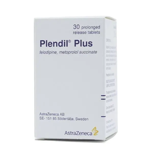 Thuốc trị cao huyết áp Plendil Plus hộp 1 lọ 30 viên